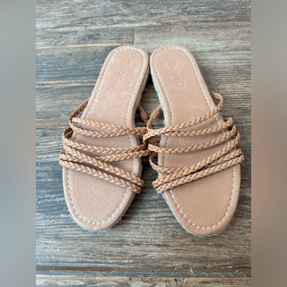 Madewell Kathryn Espadrille Sandals Summer Beach Coastal Cottage Core NWOB 8